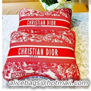 Low Cost Dior Rectangular Pillow D0214 Red 2023