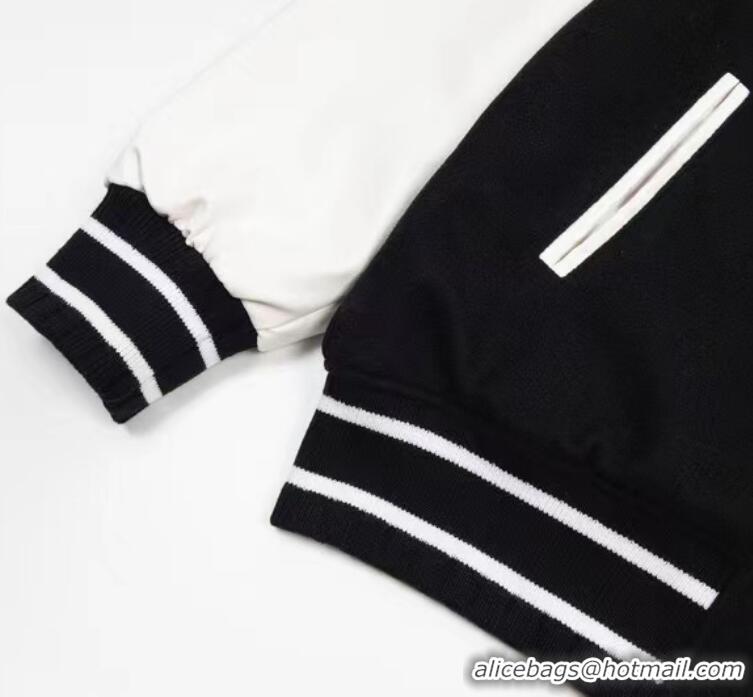 Buy Discount Givenchy Cropped Varsity Jacket In Wool And Leather G1245