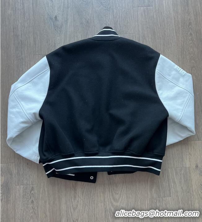 Buy Discount Givenchy Cropped Varsity Jacket In Wool And Leather G1245