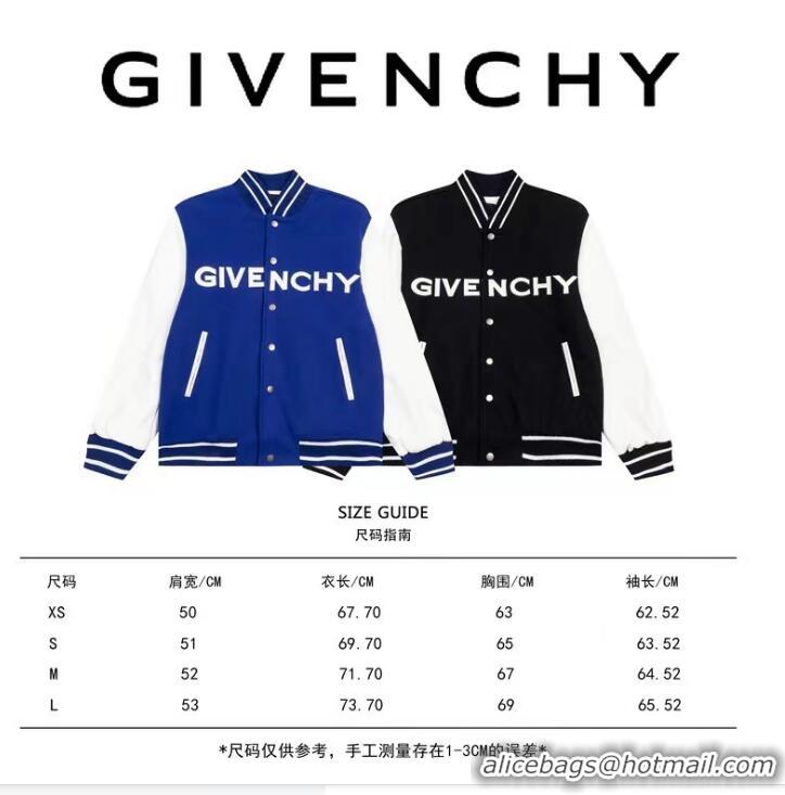 Buy Discount Givenchy Cropped Varsity Jacket In Wool And Leather G1245