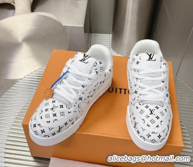 Lowest Price Louis Vuitton LV Trainer Sneakers in Mini Monogram Leather White/Black 218065