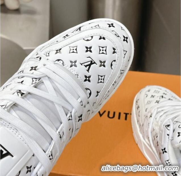 Lowest Price Louis Vuitton LV Trainer Sneakers in Mini Monogram Leather White/Black 218065