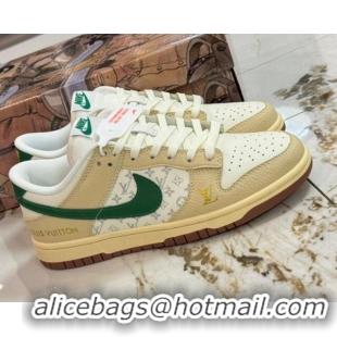 Best Price Nike SB Dunk Low Retro x Louis Vuitton LV Sneakers in Leather Monogram/Beige 105041