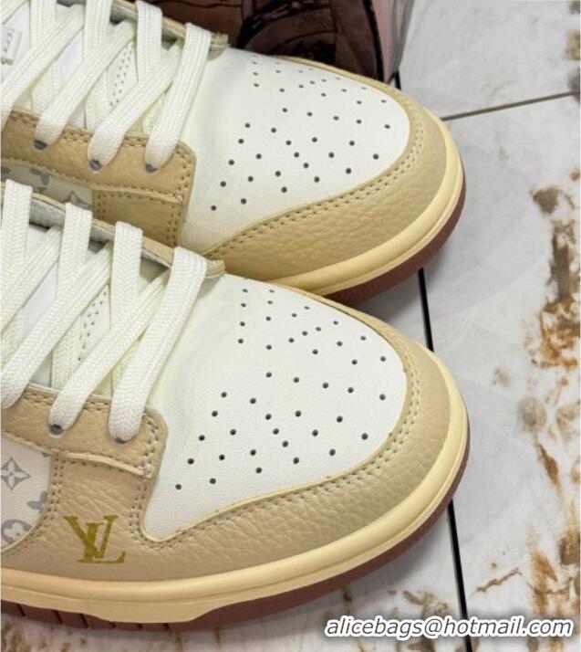 Best Price Nike SB Dunk Low Retro x Louis Vuitton LV Sneakers in Leather Monogram/Beige 105041