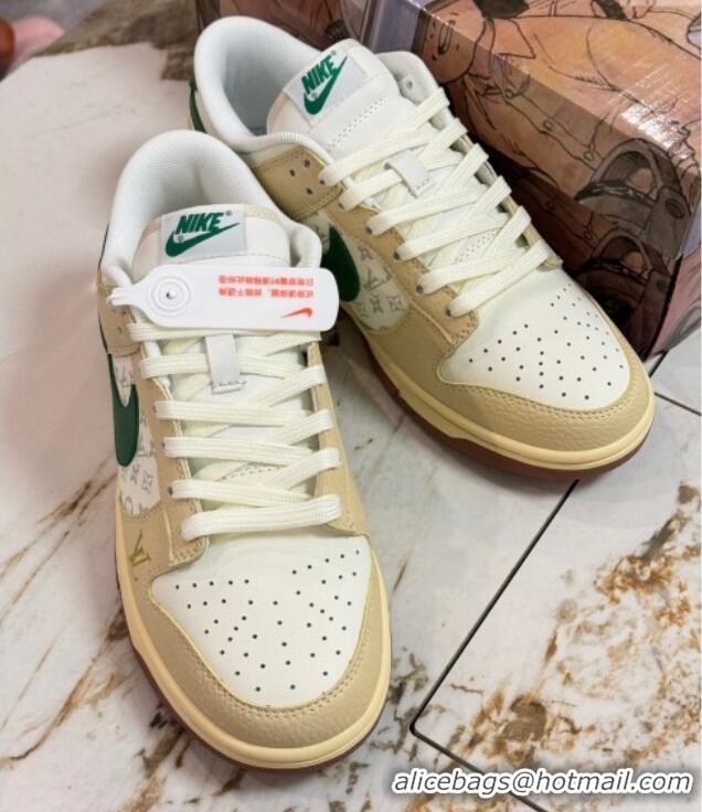 Best Price Nike SB Dunk Low Retro x Louis Vuitton LV Sneakers in Leather Monogram/Beige 105041