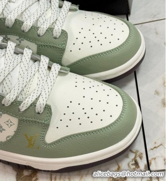 Purchase Nike SB Dunk Low Retro x Louis Vuitton LV Sneakers with Monogram Green/White 105043