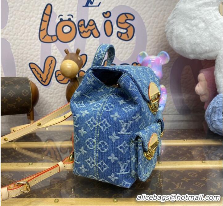 Unique Grade Louis Vuitton NEW Venice M46836 Denim Blue