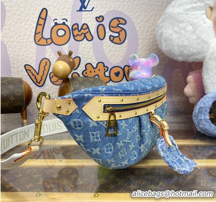 Famous Brand Louis Vuitton NEW High Rise M46837 Blue