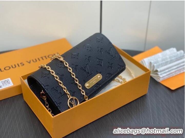 Pretty Style Louis Vuitton Wallet On Chain Lily M46919 Black