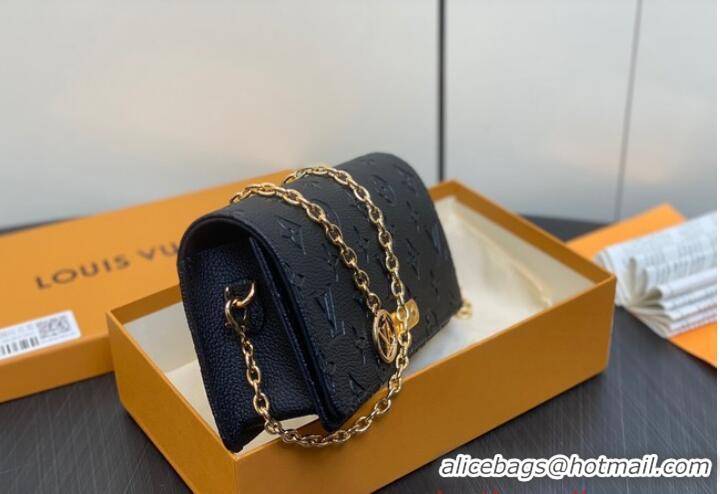 Pretty Style Louis Vuitton Wallet On Chain Lily M46919 Black