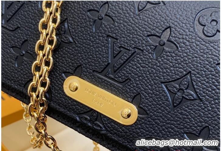 Pretty Style Louis Vuitton Wallet On Chain Lily M46919 Black