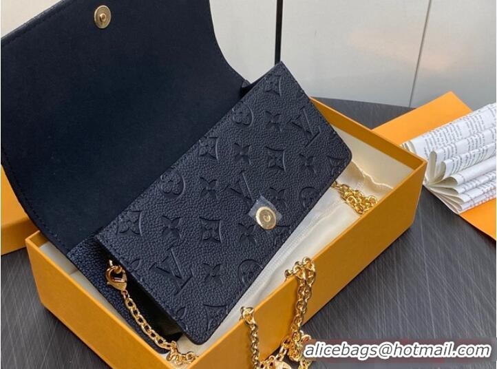 Pretty Style Louis Vuitton Wallet On Chain Lily M46919 Black