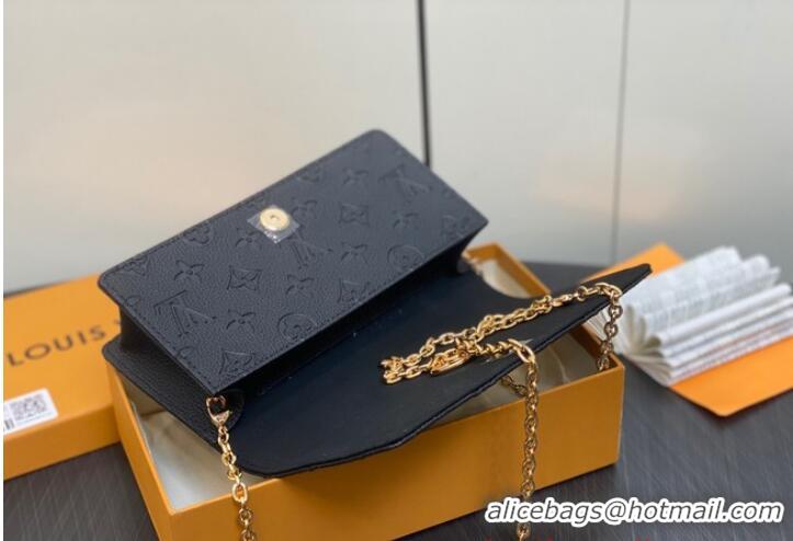 Pretty Style Louis Vuitton Wallet On Chain Lily M46919 Black