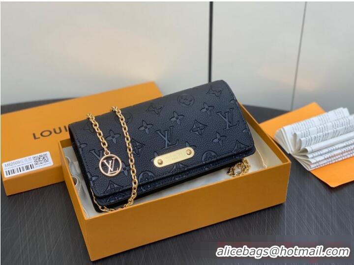 Pretty Style Louis Vuitton Wallet On Chain Lily M46919 Black