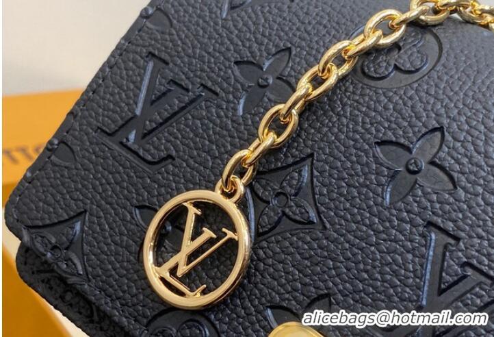 Pretty Style Louis Vuitton Wallet On Chain Lily M46919 Black