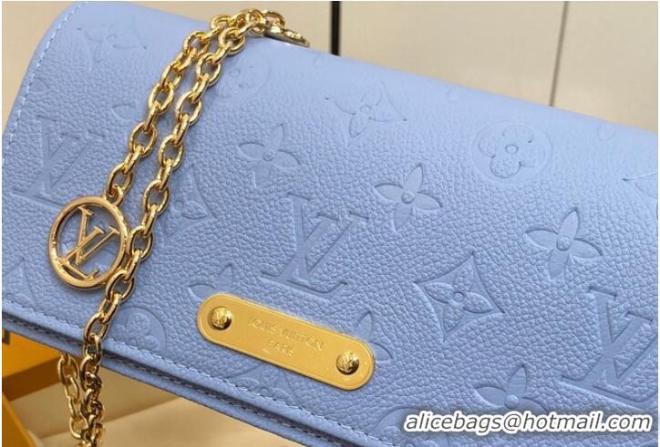 Top Quality Louis Vuitton Wallet On Chain Lily M83233 Blue Hour