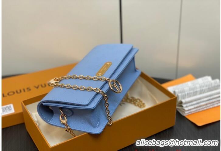 Top Quality Louis Vuitton Wallet On Chain Lily M83233 Blue Hour