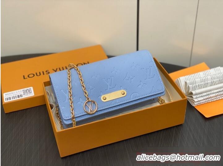 Top Quality Louis Vuitton Wallet On Chain Lily M83233 Blue Hour