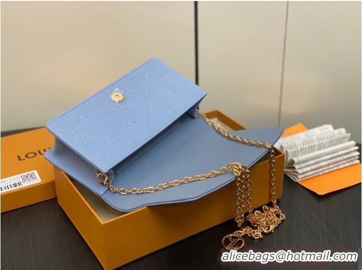 Top Quality Louis Vuitton Wallet On Chain Lily M83233 Blue Hour