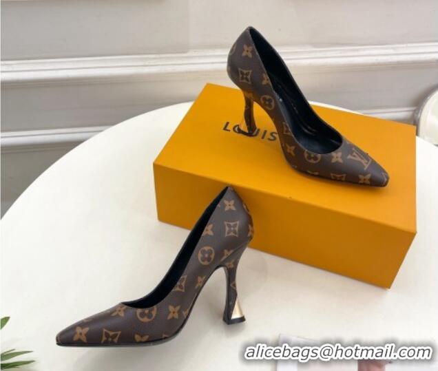 Hot Style Louis Vuitton Sparkle Pumps 9.5cm in Monogram Canvas 0105145