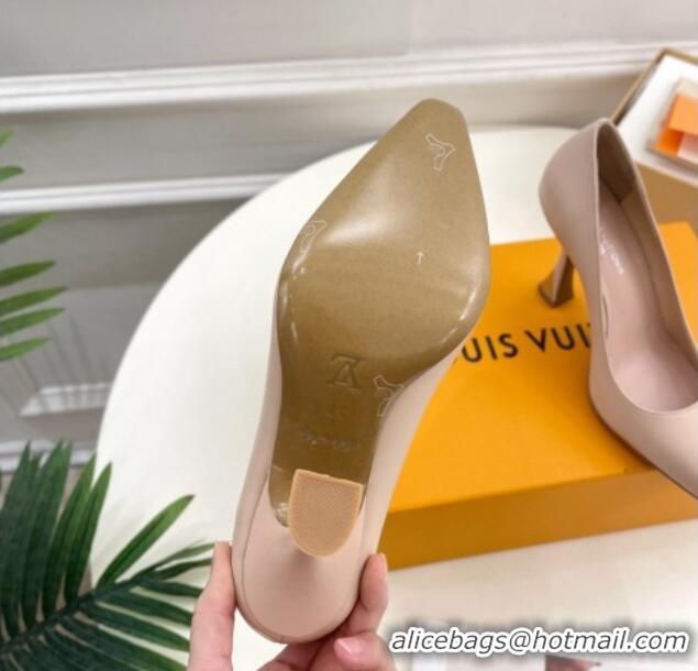 Cheap Price Louis Vuitton Sparkle Pumps 9.5cm in Calfskin Leather Nude 105146