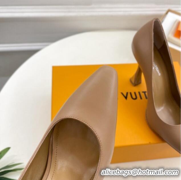 Purchase Louis Vuitton Sparkle Pumps 9.5cm in Calfskin Leather Brown 105147