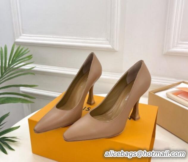 Purchase Louis Vuitton Sparkle Pumps 9.5cm in Calfskin Leather Brown 105147