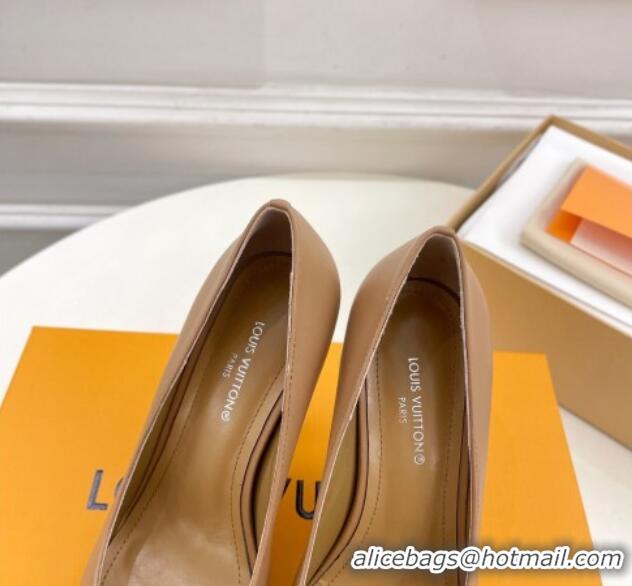 Purchase Louis Vuitton Sparkle Pumps 9.5cm in Calfskin Leather Brown 105147