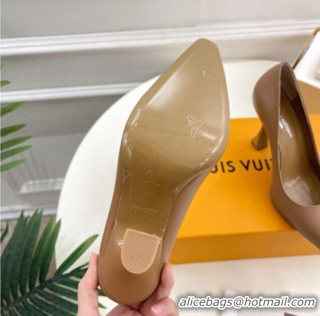 Purchase Louis Vuitton Sparkle Pumps 9.5cm in Calfskin Leather Brown 105147