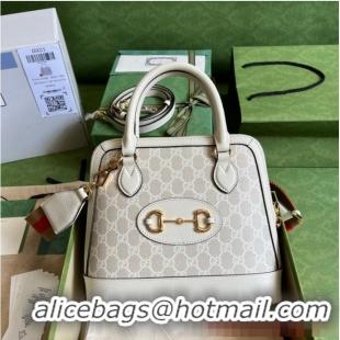 Top Quality Gucci Ophidia top handle bag with Web 677367 Beige