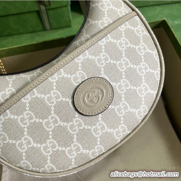 Super Quality Gucci GG HALF-MOON-SHAPED MINI BAG 726843 Beige