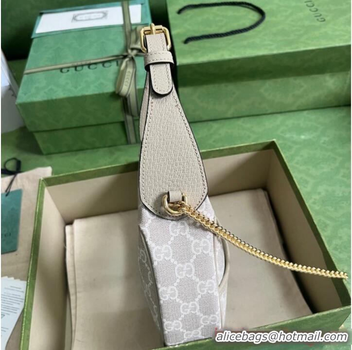 Super Quality Gucci GG HALF-MOON-SHAPED MINI BAG 726843 Beige