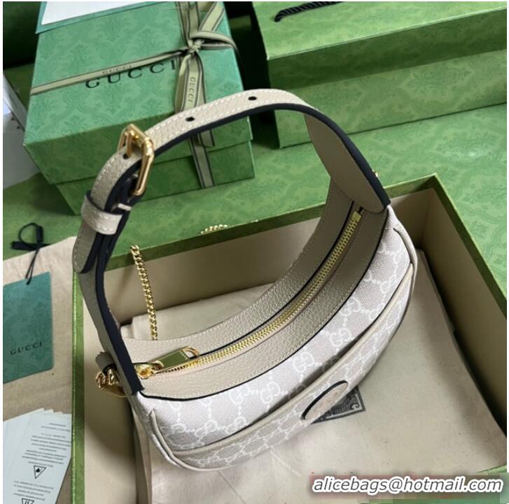 Super Quality Gucci GG HALF-MOON-SHAPED MINI BAG 726843 Beige