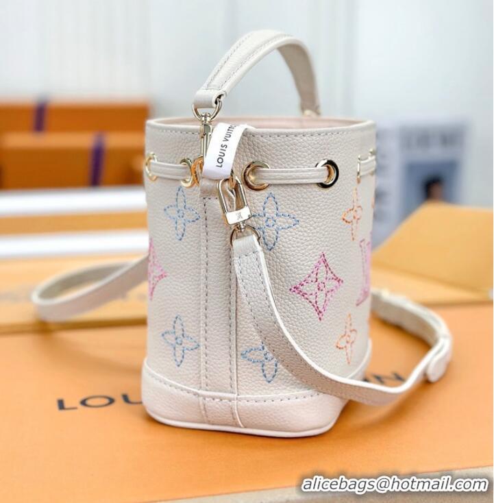 Luxury Discount Louis Vuitton Nano Noe M46291 White