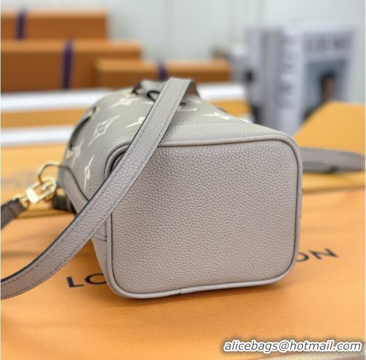 Famous Brand Louis Vuitton Nano Noe M46291 Tourterelle Gray & Cream