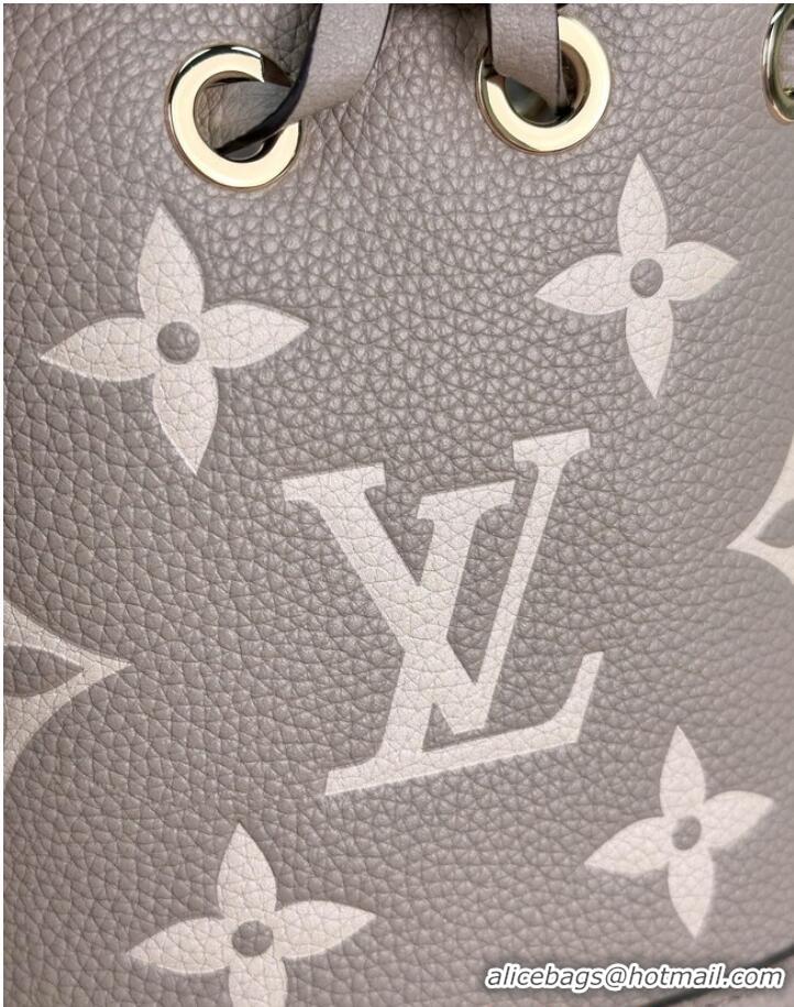 Famous Brand Louis Vuitton Nano Noe M46291 Tourterelle Gray & Cream