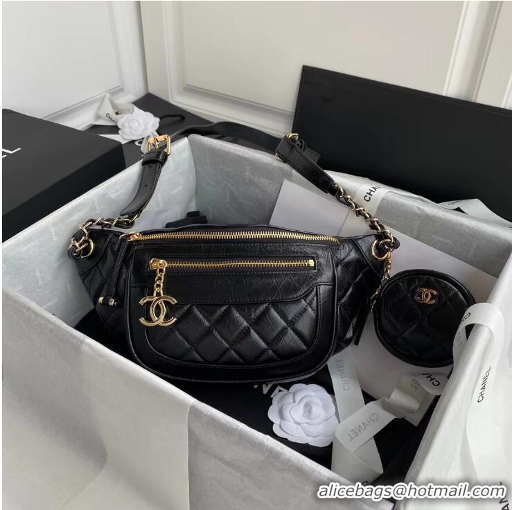 Shop Cheap Chanel New Style Waist Bag A57835 Black