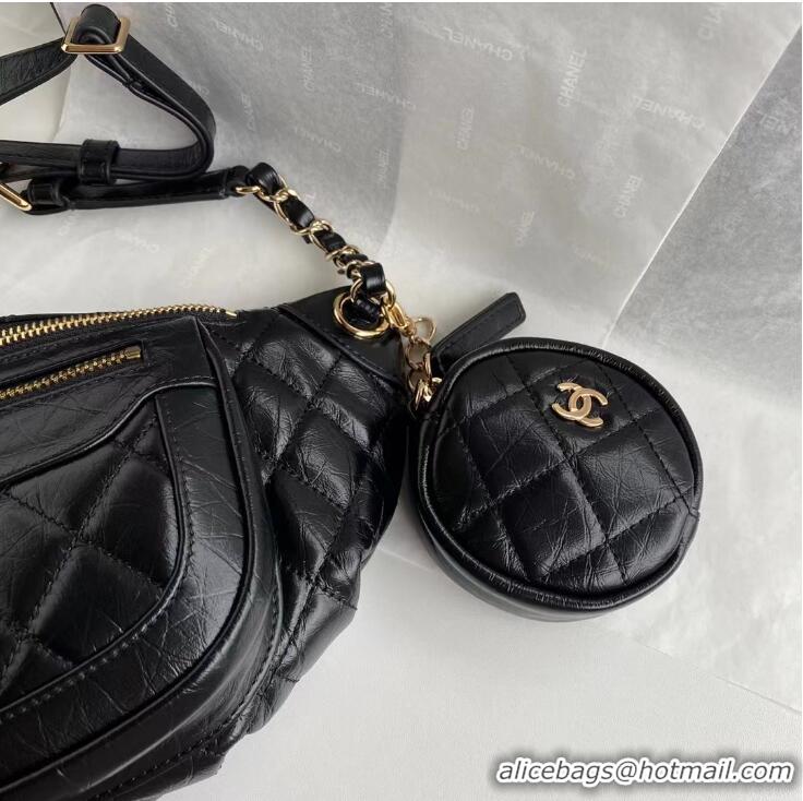 Shop Cheap Chanel New Style Waist Bag A57835 Black