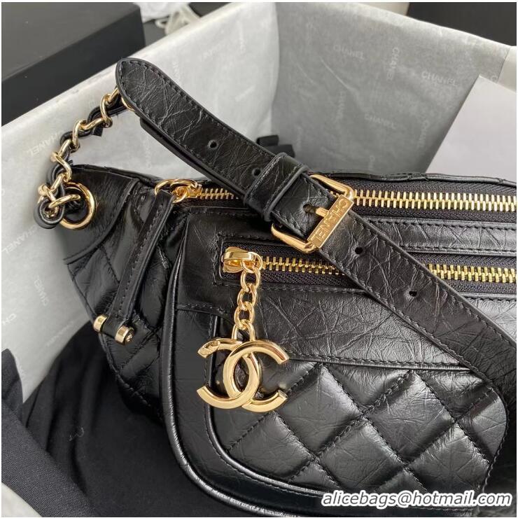 Shop Cheap Chanel New Style Waist Bag A57835 Black