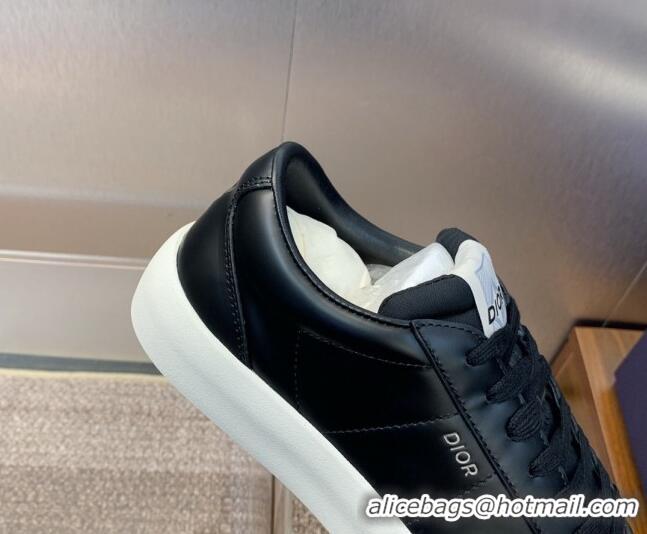 Pretty Style Dior Men's B101 Sneakers in Smooth Calfskin and Suede Black 106003