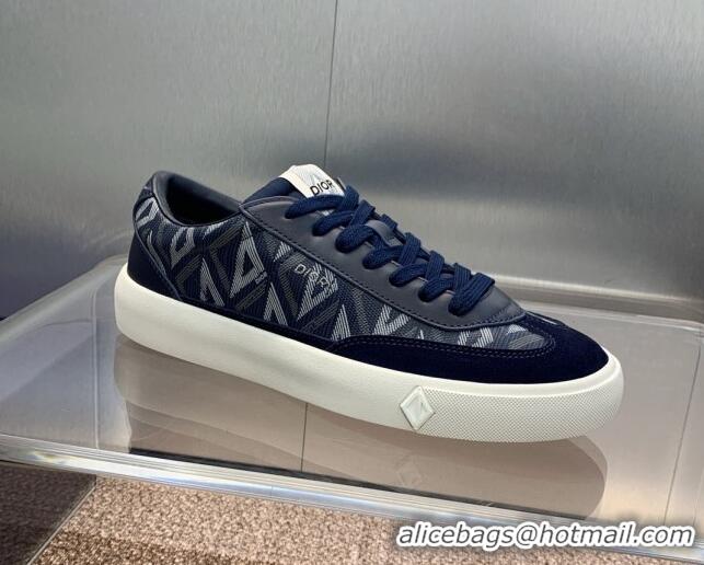 Discount Dior Men's B101 Sneakers in CD Canvas and Leather Blue 06006