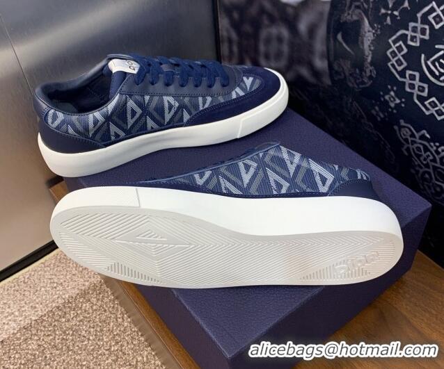 Discount Dior Men's B101 Sneakers in CD Canvas and Leather Blue 06006