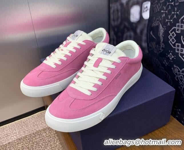 Best Grade Dior Men's B101 Sneakers in Suede Upper Pink 206014