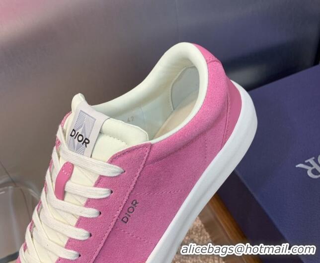 Best Grade Dior Men's B101 Sneakers in Suede Upper Pink 206014