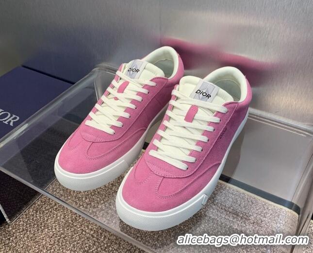 Best Grade Dior Men's B101 Sneakers in Suede Upper Pink 206014