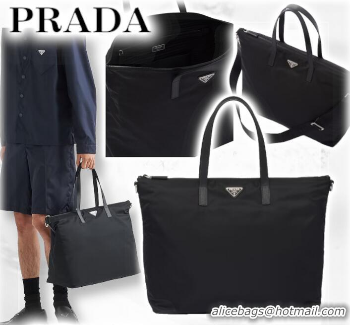 Best Price Discount Prada Re-Nylon Tote Bag 1BG052 Black