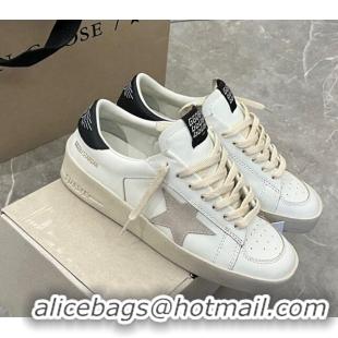 Fashion Luxury Golden Goose Women’s Stardan with ice-gray suede star and black heel tab 105021