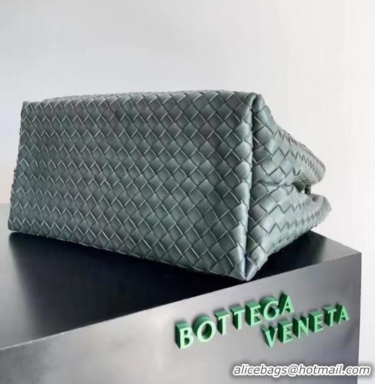 Top Grade Bottega Veneta Large Andiamo Top Handle Bag in Intrecciato Leather 743575 Dark Green 2023