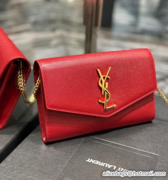 Buy Inexpensive Yves Saint Laurent Pochette Bag 607788 Red