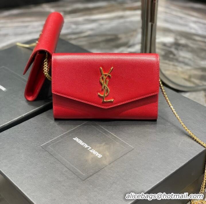 Buy Inexpensive Yves Saint Laurent Pochette Bag 607788 Red